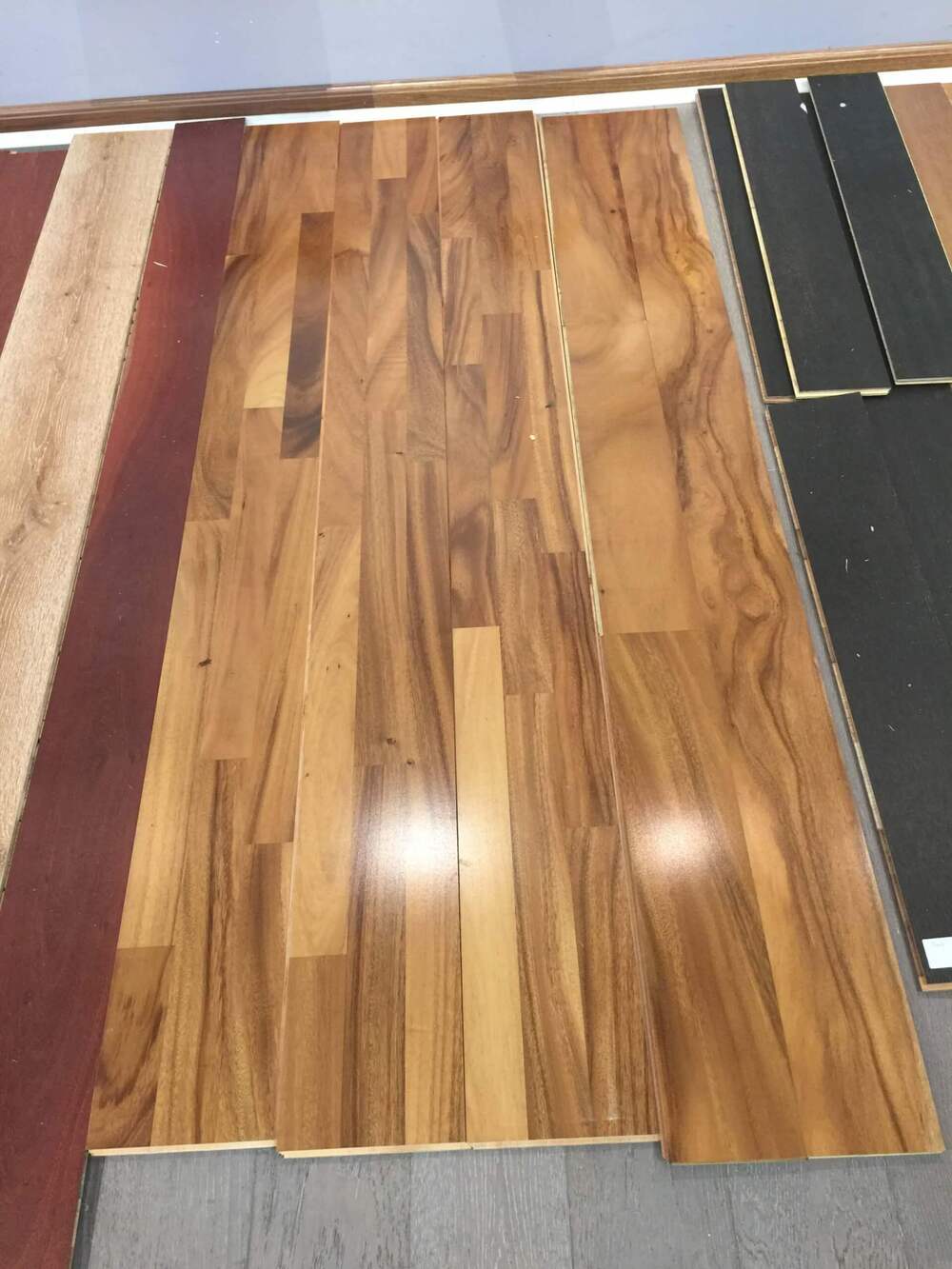 Luxury 3 Strip Pacific Walnut Indonesia Teak Timber Flooring Floor Depot